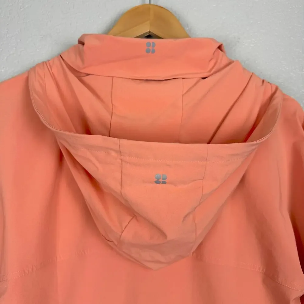 Sweaty Betty Fast Track Running Jacket, Nectarine Orange (Peach, Coral) S